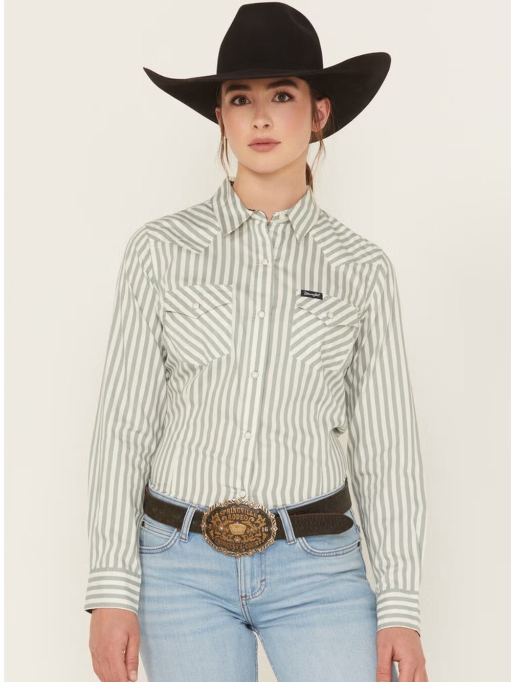 Wrangler Retro Striped Long Sleeve Snap Western Shirt NWT XL